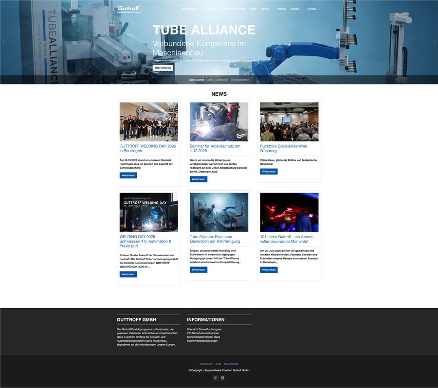 Guttroff Unternehmensgruppe – Websites