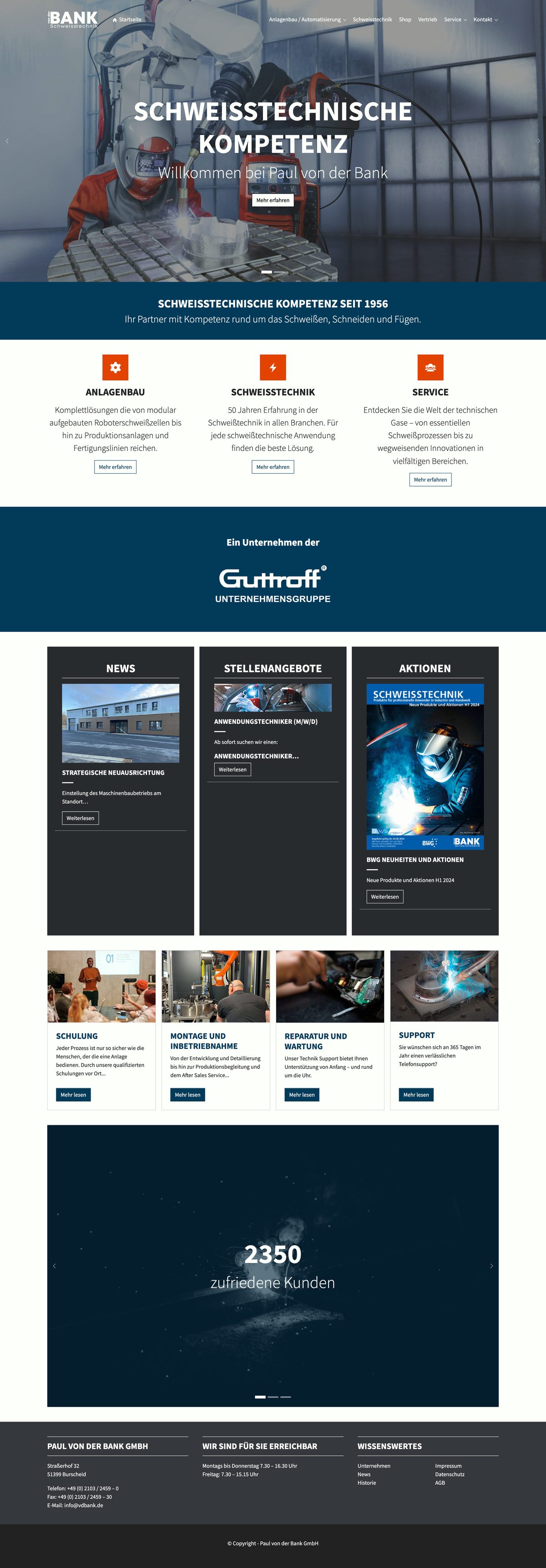 Paul von der Bank – Websites, Ansicht 1